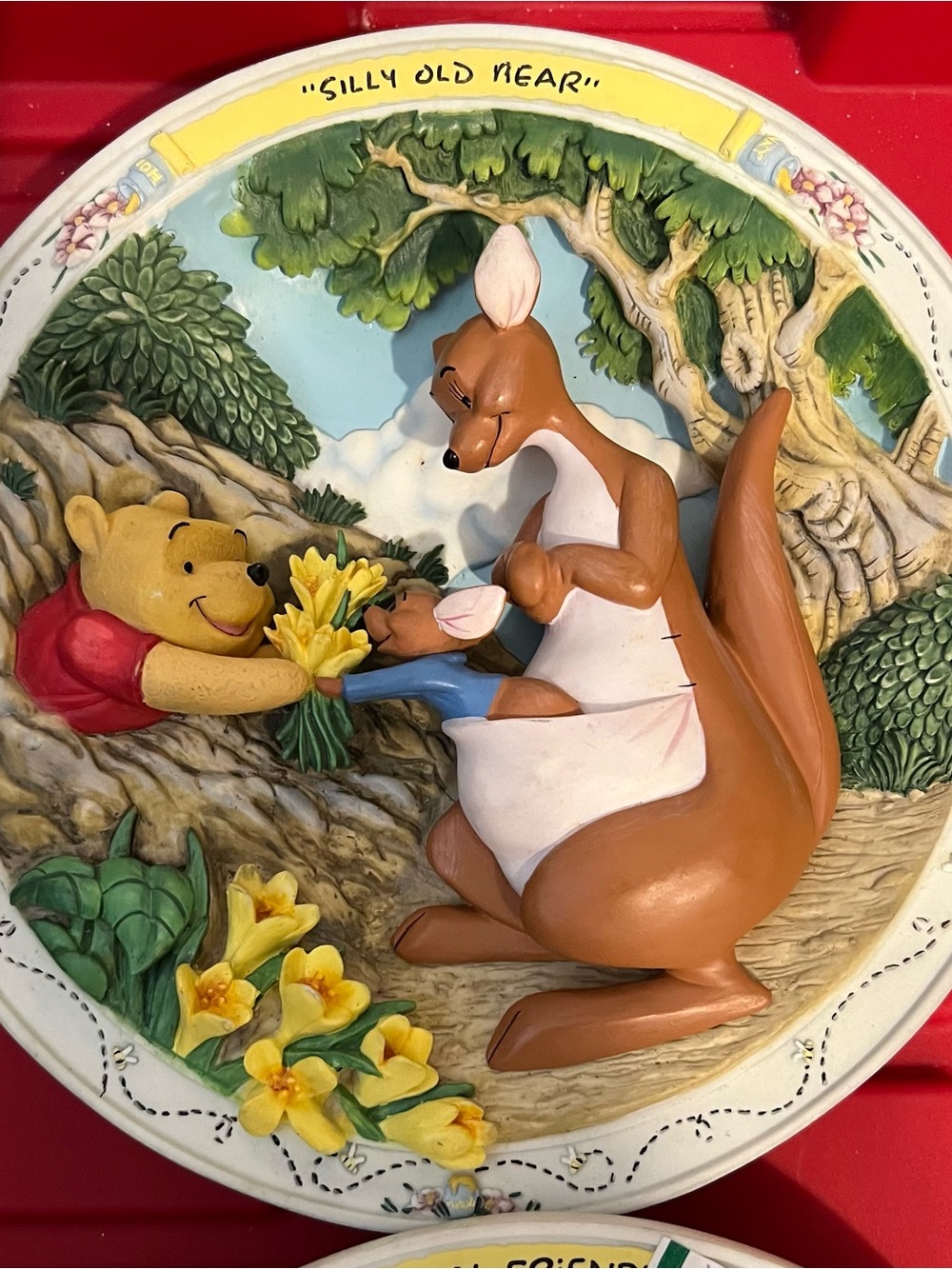 4 VINTAGE WINNIE THE POOH PLATES WALL DECOR - Picture 2 of 5